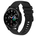 20mm Wavy Dot Pattern Solid Color Silicone Watch Band, For Samsung  Galaxy Watch 4 Classic 42mm, For Samsung  Galaxy Watch 4 Classic 46mm, For Samsung Galaxy Watch Active 2 40mm, For Samsung Galaxy Watch Active 2 44mm