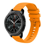 22mm Wavy Dot Pattern Solid Color Silicone Watch Band, For Samsung Galaxy Watch3 45mm, For Samsung Galaxy Watch 46mm, For Samsung Gear S3 Classic, For Samsung Gear S3 Frontier