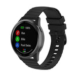 22mm Wavy Dot Pattern Solid Color Silicone Watch Band, For Xiaomi MI Watch Color