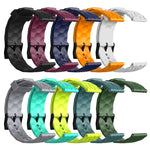 20mm Football Pattern Solid Color Silicone Watch Band, For Amazfit Pop