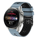 22mm Perforated Two-Color Silicone Watch Band, For Huawei Watch 3 Pro New