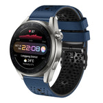 22mm Perforated Two-Color Silicone Watch Band, For Huawei Watch 3 Pro New