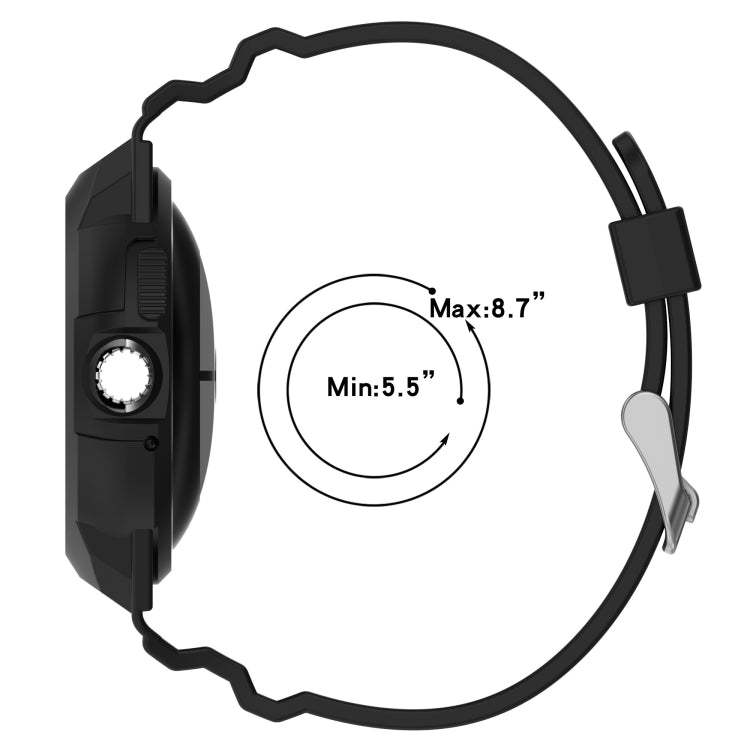 Integrated Fully Enclosed Silicone Watch Band, For Google Pixel Watch