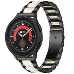 Interbead Resin Metal Watch Band, For Galaxy Watch 5 40 / 44mm, For Galaxy Watch 5 Pro 45mm, For Galaxy Watch 4 40 / 44mm