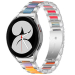 Interbead Resin Metal Watch Band, For Galaxy Watch 5 40 / 44mm, For Galaxy Watch 5 Pro 45mm, For Galaxy Watch 4 40 / 44mm