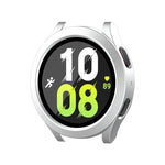 For Samsung Galaxy Watch4/5 44mm ENKAY Hat-Prince Waterproof Full Coverage PC Frame + 9H Tempered Glass Case