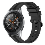 22mm Concave Striped Slicone Watch Band, For Samsung Galaxy Watch3 45mm, For Samsung Galaxy Watch 46mm, For Samsung Gear S3 Classic, For Samsung Gear S3 Frontier