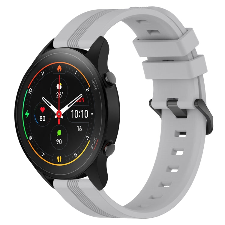 22mm Concave Striped Slicone Watch Band, For Xiaomi Watch S2 42mm, For Xiaomi Watch S2 46mm, For Xiaomi MI Watch S1, For Xiaomi MI Watch S1 Pro