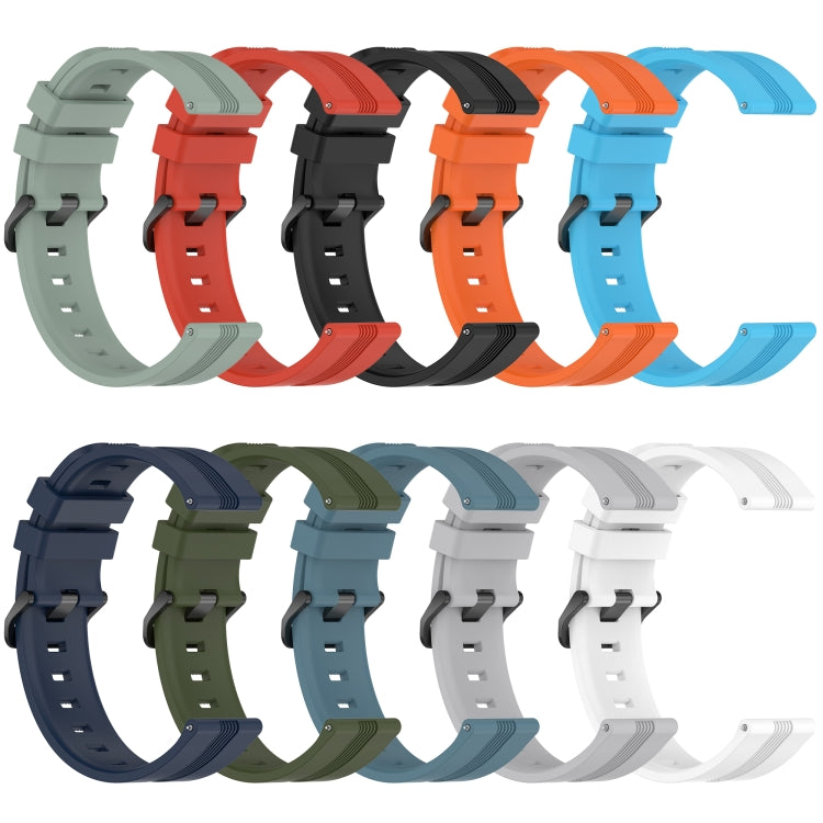 22mm Concave Striped Slicone Watch Band, For Huawei Watch GT 2E, For Huawei GT2 46mm, For Honor Watch GS 3, For Honor Watch GS Pro