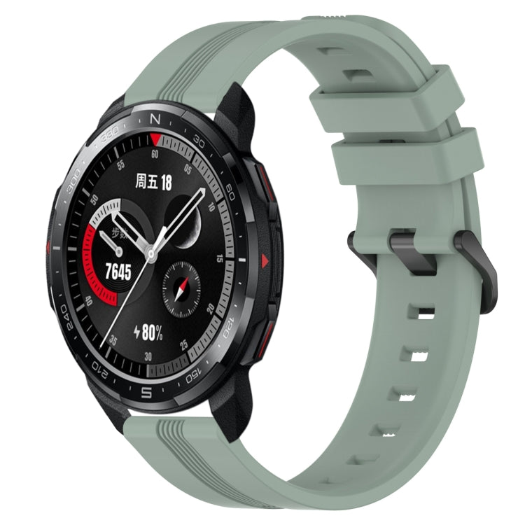 22mm Concave Striped Slicone Watch Band, For Huawei Watch GT 2E, For Huawei GT2 46mm, For Honor Watch GS 3, For Honor Watch GS Pro