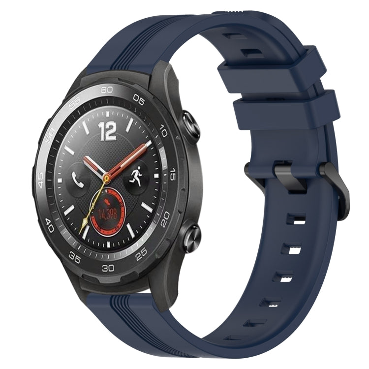 20mm Concave Striped Slicone Watch Band, For Huawei Watch GT3 Pro 43mm, For Huawei Watch GT3 42mm, For Huawei Watch GT2 42mm, For Huawei Watch 2