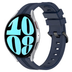 20mm Concave Striped Slicone Watch Band, For Samsung Galaxy Watch Active 2 40mm, For Samsung Galaxy Watch Active 2 44mm, For Samsung Galaxy Watch 42mm, For Samsung Galaxy Watch 6 44mm