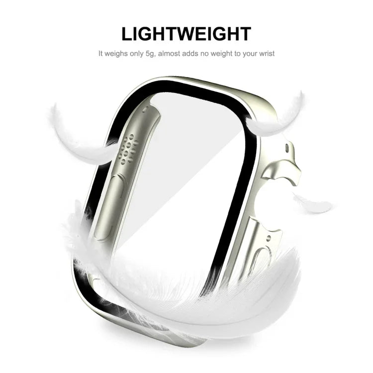 For Apple Watch Ultra 3 / 2 / 1 49mm ENKAY Hat-Prince Waterproof Full Coverage PC Frame + 9H Tempered Glass Case