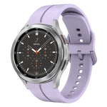 20mm Loop Silicone Watch Band, For Samsung Galaxy Watch4 44mm, For Samsung Galaxy Watch4 40mm, For Samsung  Galaxy Watch 4 Classic 42mm, For Samsung  Galaxy Watch 4 Classic 46mm