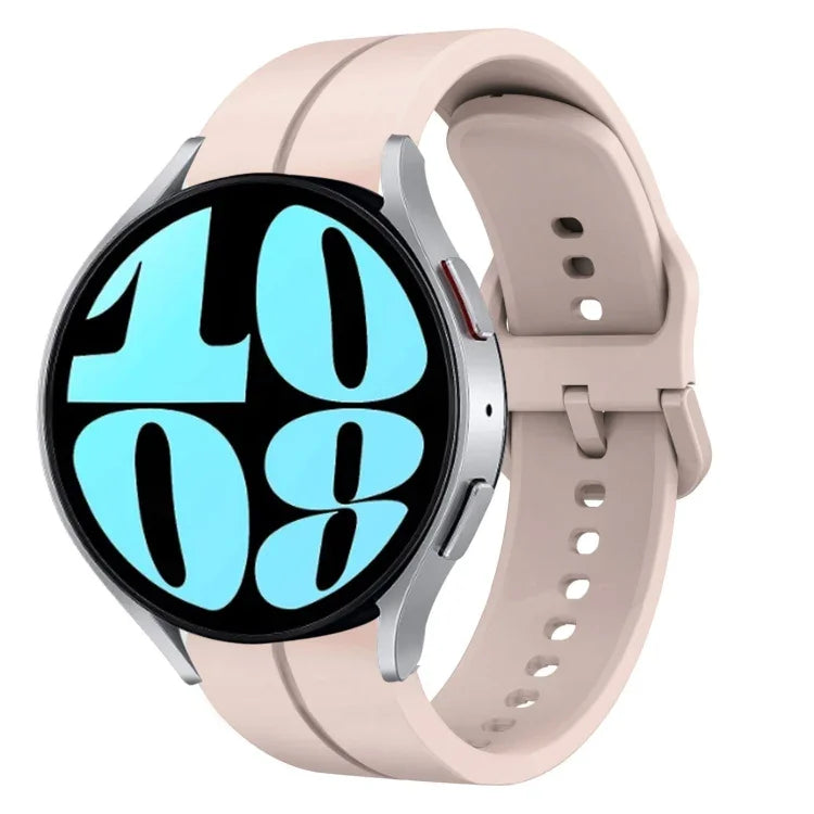 20mm Loop Silicone Watch Band, For Samsung Galaxy Watch 6 40mm, For Samsung Galaxy Watch 6 Classic 43mm