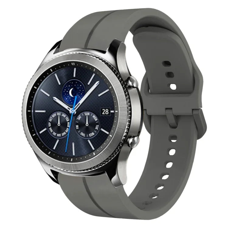 22mm Loop Silicone Watch Band, For Samsung Galaxy Watch3 45mm, For Samsung Galaxy Watch 46mm, For Samsung Gear S3 Classic, For Samsung Gear S3 Frontier