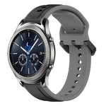 22mm Convex Loop Two-Color Silicone Watch Band, For Samsung Galaxy Watch3 45mm, For Samsung Galaxy Watch 46mm, For Samsung Gear S3 Classic, For Samsung Gear S3 Frontier