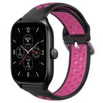 20mm Perforated Breathable Sports Silicone Watch Band, For Amazfit GTS 4, For Amazfit GTS 3, For Amazfit GTS 2E