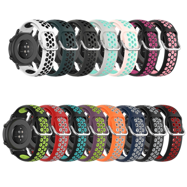 20mm Perforated Breathable Sports Silicone Watch Band, For Garmin Vivomove Trend, For Garmin Vivomove Sport, For Garmin Vivoactive3