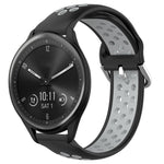 20mm Perforated Breathable Sports Silicone Watch Band, For Garmin Vivomove Trend, For Garmin Vivomove Sport, For Garmin Vivoactive3