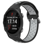 20mm Perforated Breathable Sports Silicone Watch Band, For Garmin Forerunner 245, For Garmin Forerunner 245 Music, For Garmin Forerunner 645