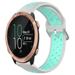 20mm Perforated Breathable Sports Silicone Watch Band, For Garmin Forerunner 645 Music, For Garmin Forerunner Sq2, For Garmin Forerunner Sq2 Music