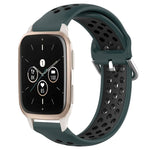 20mm Perforated Breathable Sports Silicone Watch Band, For Garmin Forerunner 645 Music, For Garmin Forerunner Sq2, For Garmin Forerunner Sq2 Music