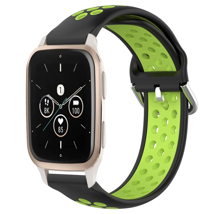 20mm Perforated Breathable Sports Silicone Watch Band, For Garmin Forerunner 645 Music, For Garmin Forerunner Sq2, For Garmin Forerunner Sq2 Music