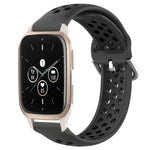 20mm Perforated Breathable Sports Silicone Watch Band, For Garmin Forerunner 645 Music, For Garmin Forerunner Sq2, For Garmin Forerunner Sq2 Music