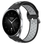 22mm Perforated Breathable Sports Silicone Watch Band, For Xiaomi Watch S2 42mm, For Xiaomi Watch S2 46mm, For Xiaomi MI Watch S1