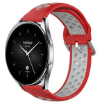 22mm Perforated Breathable Sports Silicone Watch Band, For Xiaomi Watch S2 42mm, For Xiaomi Watch S2 46mm, For Xiaomi MI Watch S1