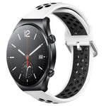 22mm Perforated Breathable Sports Silicone Watch Band, For Xiaomi Watch S2 42mm, For Xiaomi Watch S2 46mm, For Xiaomi MI Watch S1