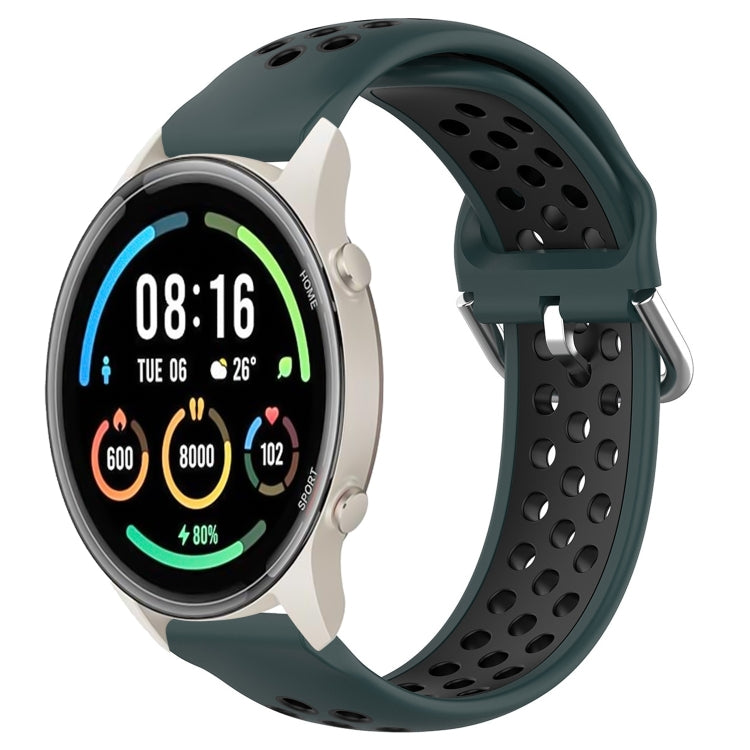 22mm Perforated Breathable Sports Silicone Watch Band, For Xiaomi MI Watch Sport, For Xiaomi Haylou RT2 LS10, For  Xiaomi Haylou RS4 LS12