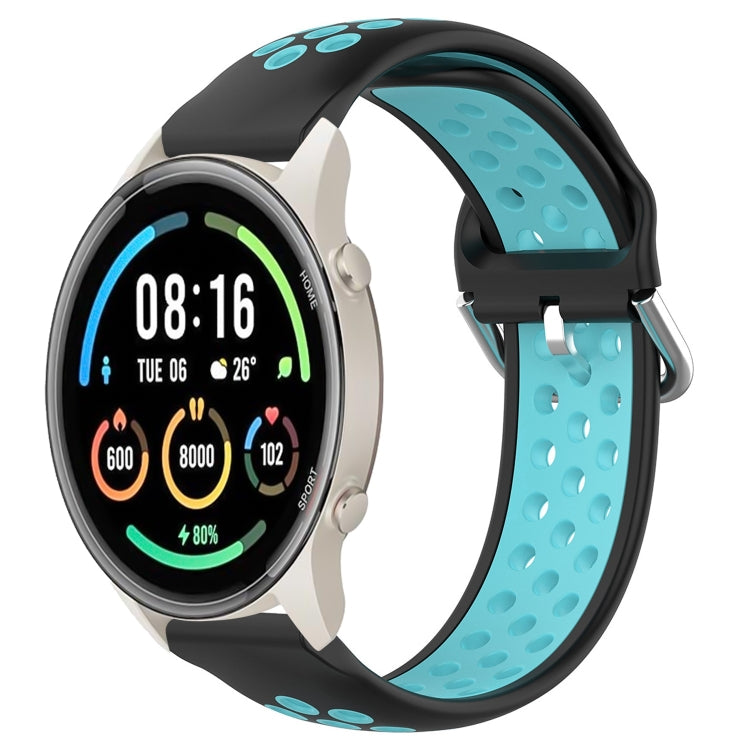 22mm Perforated Breathable Sports Silicone Watch Band, For Xiaomi MI Watch Sport, For Xiaomi Haylou RT2 LS10, For  Xiaomi Haylou RS4 LS12