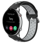 22mm Perforated Breathable Sports Silicone Watch Band, For Amazfit GTR 3 Pro, For Amazfit GTR 2e, For Amazfit GTR 2