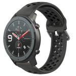 22mm Perforated Breathable Sports Silicone Watch Band, For Amazfit 3, For Amazfit GTR 47mm