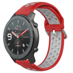 22mm Perforated Breathable Sports Silicone Watch Band, For Amazfit 3, For Amazfit GTR 47mm