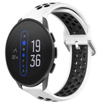 22mm Perforated Breathable Sports Silicone Watch Band, For Suunto 9 Peak Pro, For Suunto 9 Peak, For Suunto 5 Peak