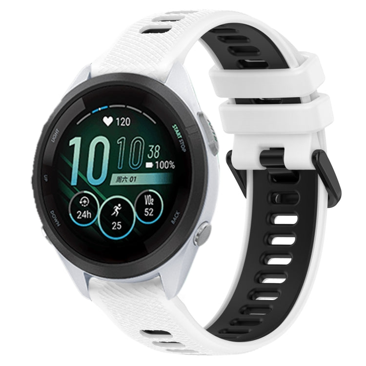 18mm Sports Two-Color Silicone Watch Band, For Garmin Forerunner 265S, For Garmin Forerunner 265S Music, For Garmin Active S, For Garmin Forerunner 255S