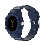 For Google Pixel Watch JUNSUNMAY Integrated TPU Adjustable Elastic Watch Band