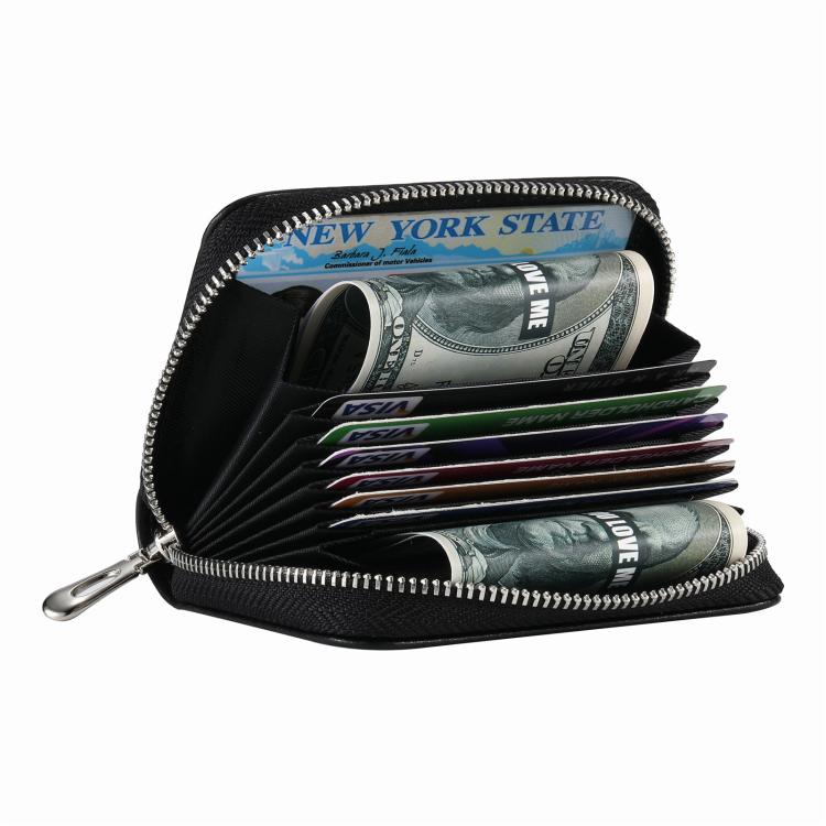 For AirTag 2nd Gen / AirTag 1st Gen Zipper Wallet Protective Cover