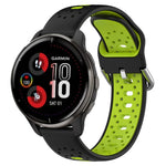 20mm Breathable Two-Color Silicone Watch Band, For Garmin Vivoactive3 Music, For Garmin Venu 2 Plus, For Garmin Approach S40