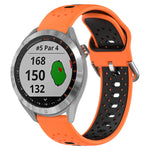 20mm Breathable Two-Color Silicone Watch Band, For Garmin Vivoactive3 Music, For Garmin Venu 2 Plus, For Garmin Approach S40