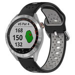 20mm Breathable Two-Color Silicone Watch Band, For Garmin Vivoactive3 Music, For Garmin Venu 2 Plus, For Garmin Approach S40