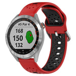 20mm Breathable Two-Color Silicone Watch Band, For Garmin Vivoactive3 Music, For Garmin Venu 2 Plus, For Garmin Approach S40
