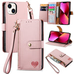 Love Zipper Lanyard Leather Phone Case, For iPhone 14 Pro Max, For iPhone 7 / 8 / SE 2022, For iPhone 13 Pro Max, For iPhone 13 Pro, For iPhone 13, For iPhone 12 / 12 Pro, For iPhone 12 Pro Max, For iPhone 11 Pro Max