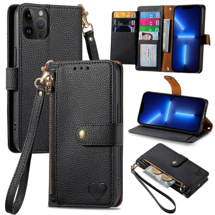 Love Zipper Lanyard Leather Phone Case, For iPhone 14 Pro Max, For iPhone 7 / 8 / SE 2022, For iPhone 13 Pro Max, For iPhone 13 Pro, For iPhone 13, For iPhone 12 / 12 Pro, For iPhone 12 Pro Max, For iPhone 11 Pro Max