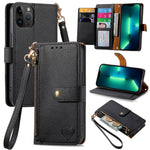 Love Zipper Lanyard Leather Phone Case, For iPhone 14 Pro Max, For iPhone 7 / 8 / SE 2022, For iPhone 13 Pro Max, For iPhone 13 Pro, For iPhone 13, For iPhone 12 / 12 Pro, For iPhone 12 Pro Max, For iPhone 11 Pro Max