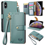 Love Zipper Lanyard Leather Phone Case, For iPhone 11, For iPhone 11 Pro, For iPhone XR, For iPhone XS Max, For iPhone 7 Plus / 8 Plus, For iPhone 6 Plus / 6s Plus, For iPhone 6 / 6s