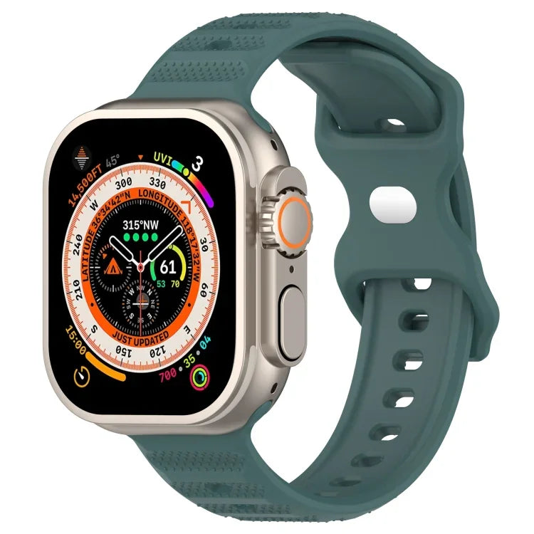 Reverse Buckle Dot Texture Silicone Watch Band, For Apple Watch 38mm